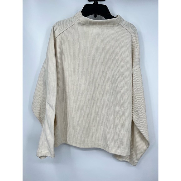 Madewell Striped Jacquard Funnelneck Top Size S - Picture 6 of 6